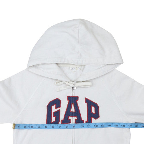 Womens UK Size XS Gap White Full Zip Hoodie