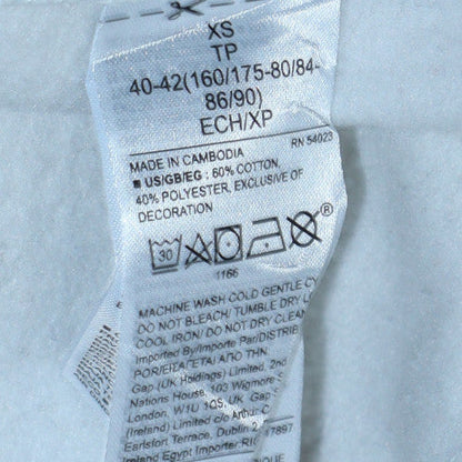 Womens UK Size XS Gap White Full Zip Hoodie