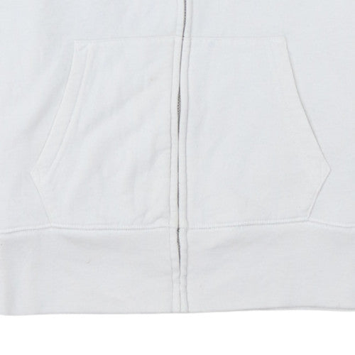 Womens UK Size XS Gap White Full Zip Hoodie