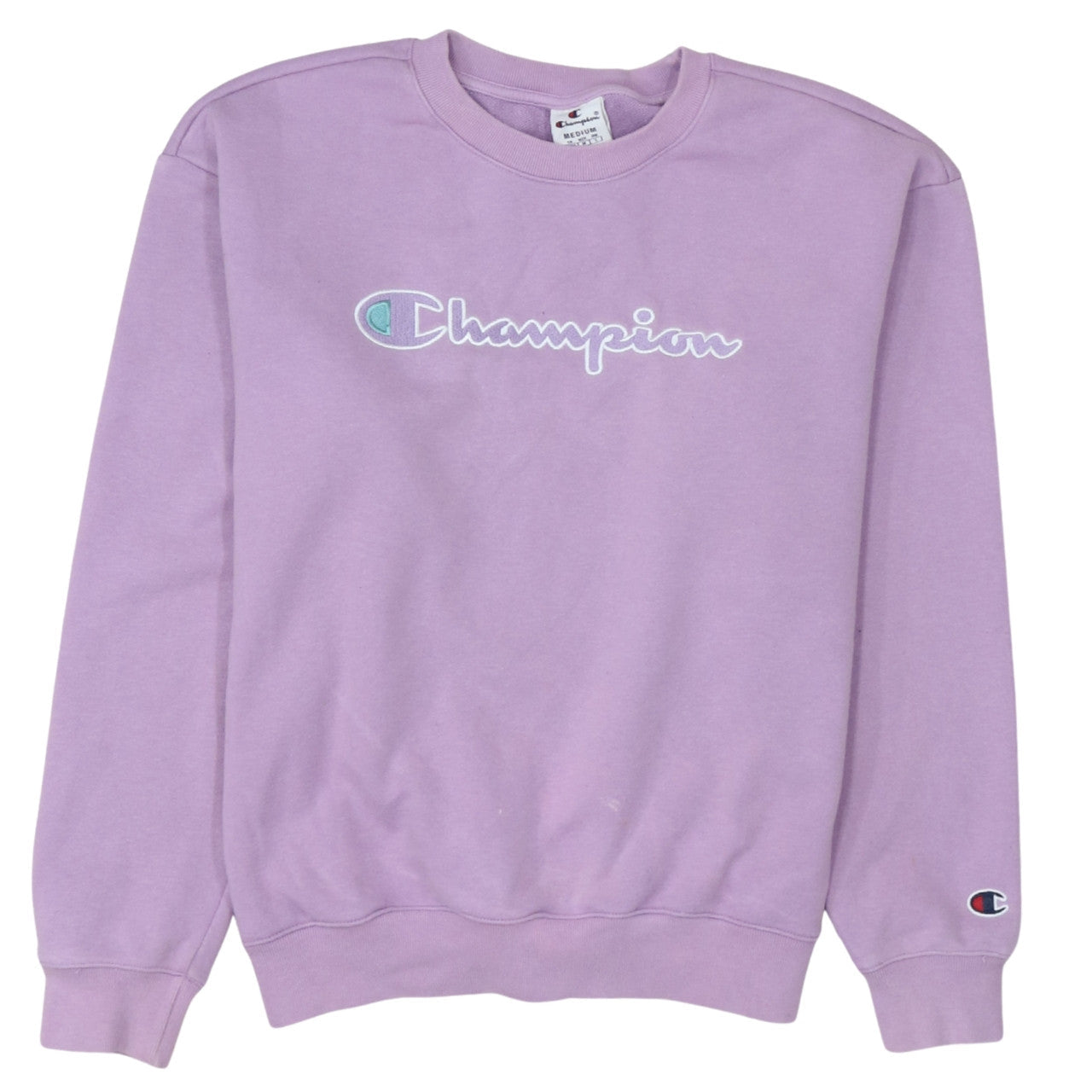 Womens UK Size M Champion Purple Pullover Sweatshirt