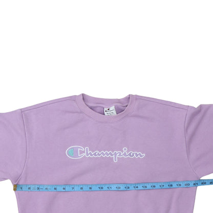 Womens UK Size M Champion Purple Pullover Sweatshirt