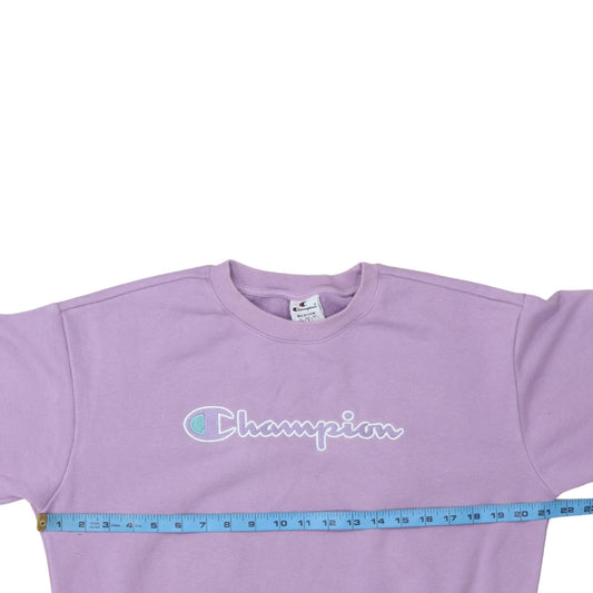 Womens UK Size M Champion Purple Pullover Sweatshirt