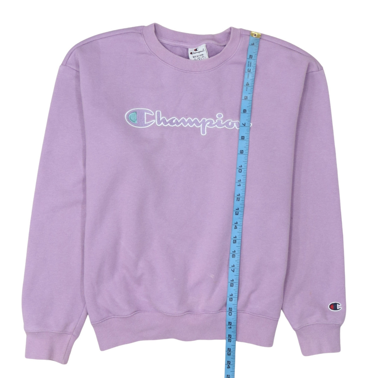 Womens UK Size M Champion Purple Pullover Sweatshirt