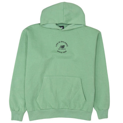 Mens UK Size M New Balance Green Pullover Hoodie