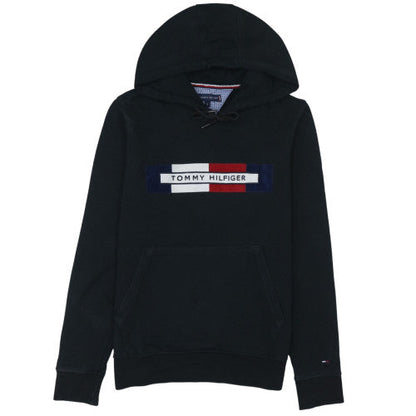 Mens UK Size S Tommy Hilfiger Black Pullover Hoodie