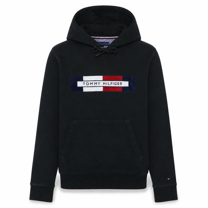Mens UK Size S Tommy Hilfiger Black Pullover Hoodie