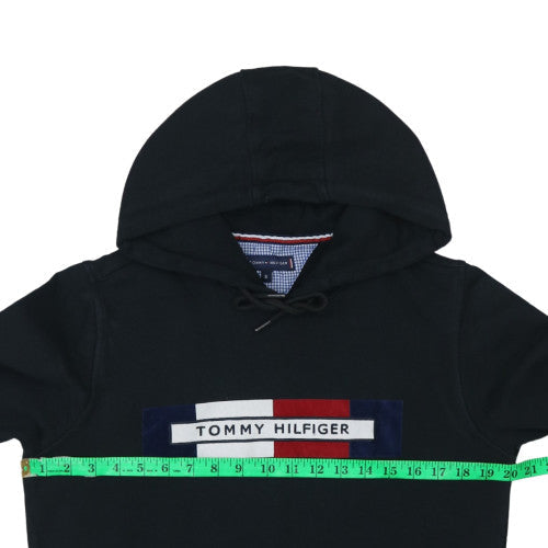 Mens UK Size S Tommy Hilfiger Black Pullover Hoodie