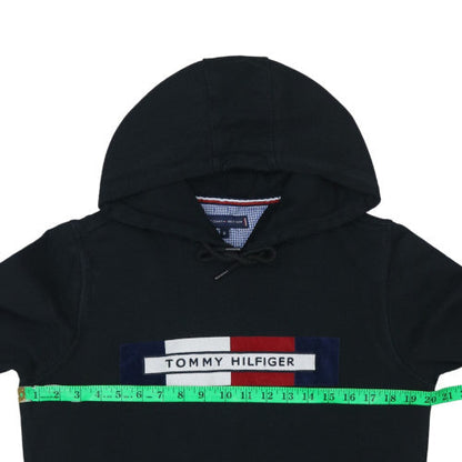 Mens UK Size S Tommy Hilfiger Black Pullover Hoodie