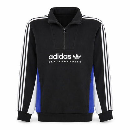 Mens UK Size S adidas Black Henley Sweatshirt