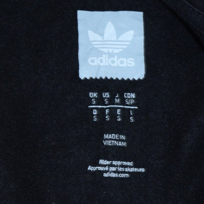 Mens UK Size S adidas Black Henley Sweatshirt