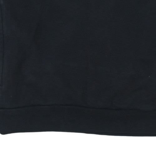 Mens UK Size S adidas Black Henley Sweatshirt