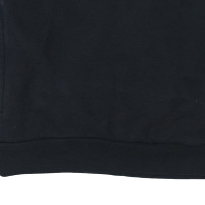 Mens UK Size S adidas Black Henley Sweatshirt
