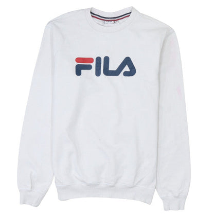Womens UK Size XS FILA White Pullover Sweatshirt
