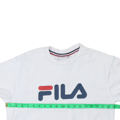 Womens UK Size XS FILA White Pullover Sweatshirt