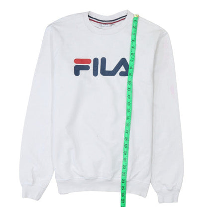 Womens UK Size XS FILA White Pullover Sweatshirt