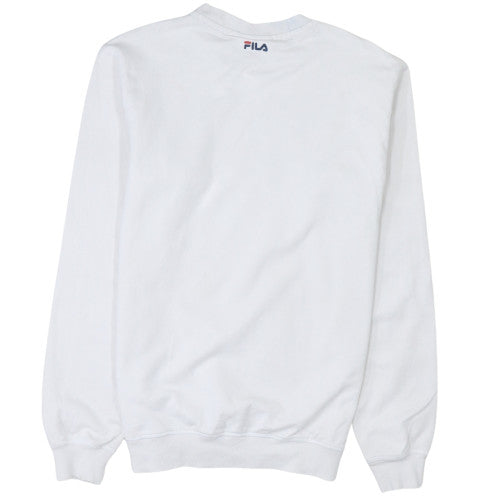 Womens UK Size XS FILA White Pullover Sweatshirt