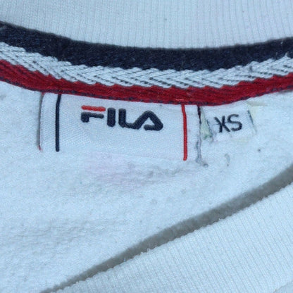 Womens UK Size XS FILA White Pullover Sweatshirt