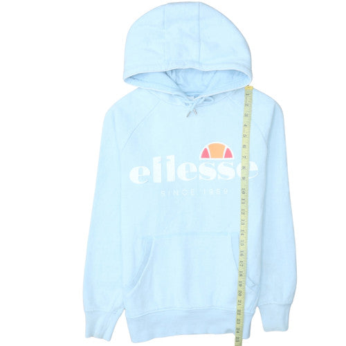 Womens UK Size XS ellesse Blue Pullover Hoodie