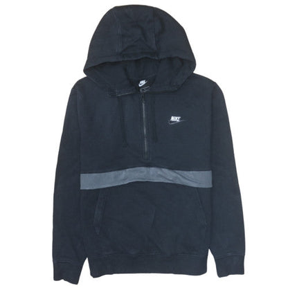 Mens UK Size M Nike Black 1/2 Zip Hoodie