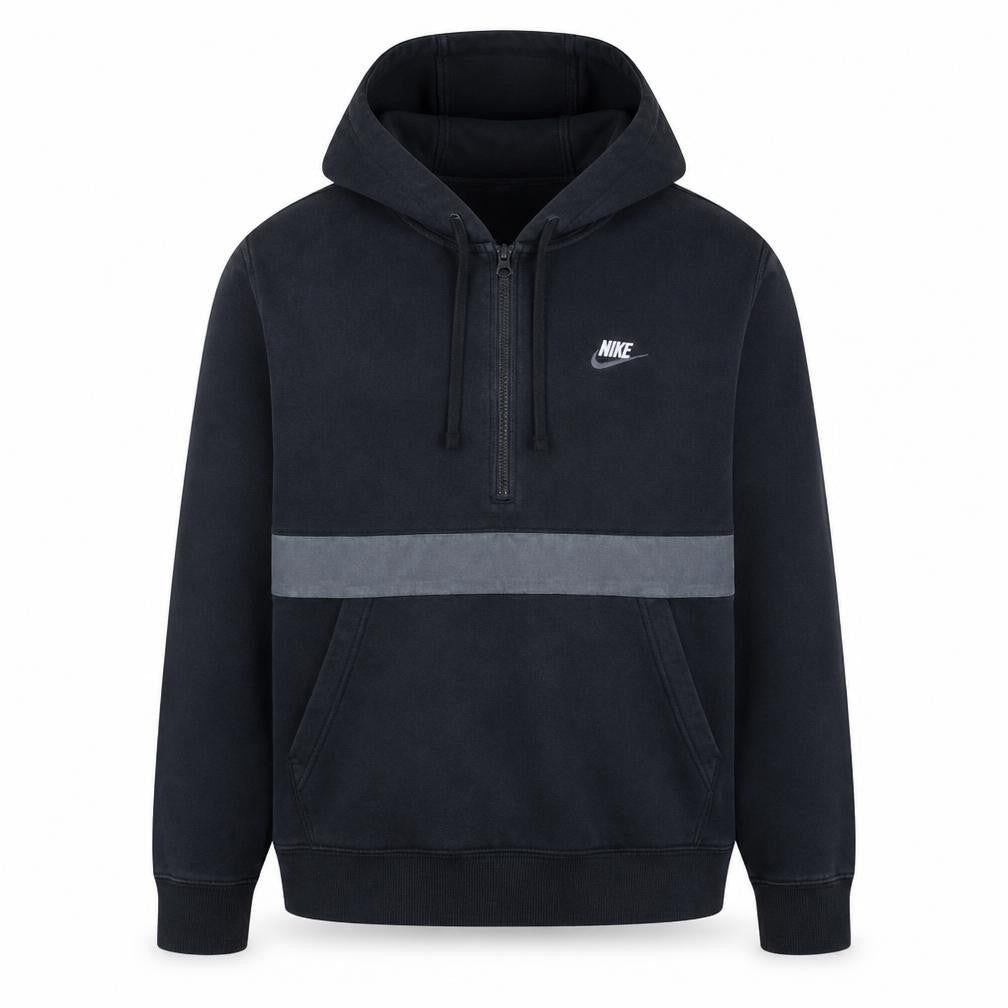 Mens UK Size M Nike Black 1/2 Zip Hoodie