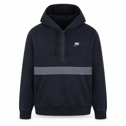 Mens UK Size M Nike Black 1/2 Zip Hoodie