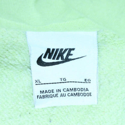 Mens UK Size XL Nike Yellow Pullover Hoodie