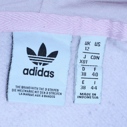 Womens UK Size 12 adidas Pink Pullover Hoodie
