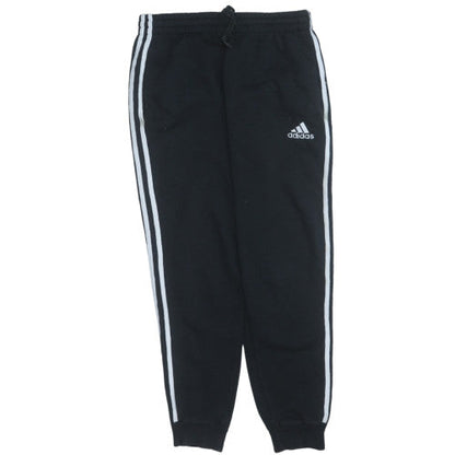 Adidas Women Black Jogger Trousers Medium Fleece Cuffed Sportswear
