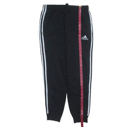 Adidas Women Black Jogger Trousers Medium Fleece Cuffed Sportswear