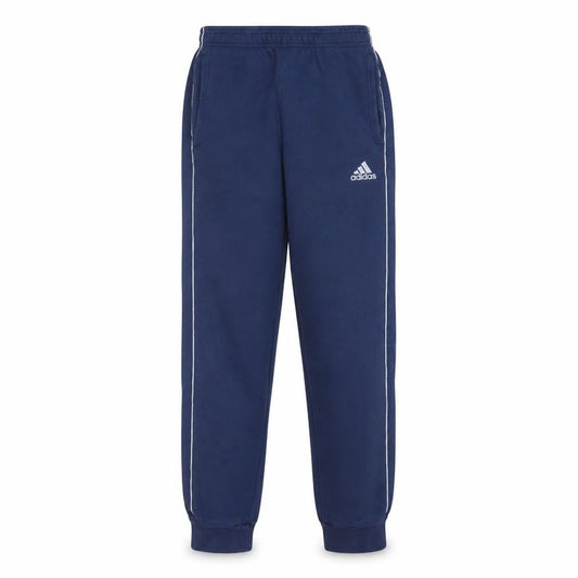 Front view of Adidas Men's Blue S Regular Fit Fleece Sweatpants