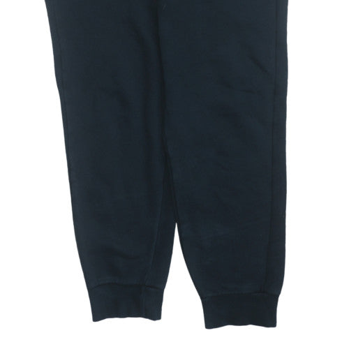 Puma Men's Black L Logo Sweatpants Joggers Elastic Waist