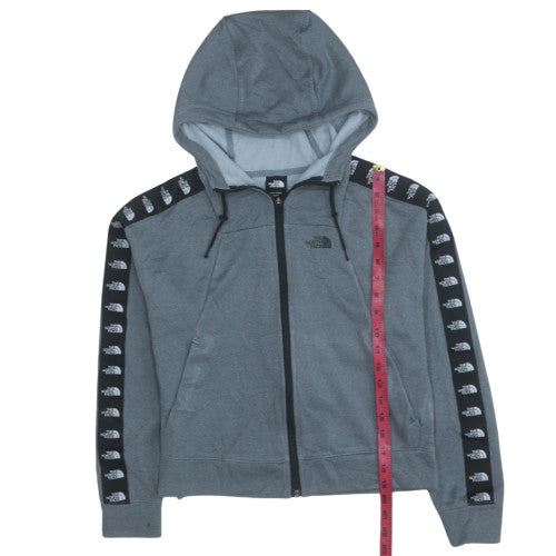 Womens UK Size M The North Face Grey Full Zip Hoodie