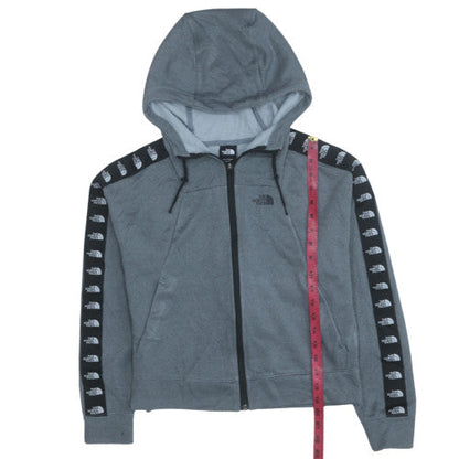 Womens UK Size M The North Face Grey Full Zip Hoodie