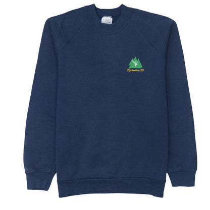 Mens UK Size M Fruit of the Loom Blue Pullover Sweatshirt
