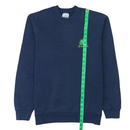 Mens UK Size M Fruit of the Loom Blue Pullover Sweatshirt