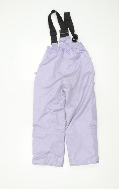 Dare 2b Girls Purple Snow Pants 7-8 Years Waterproof Windproof Ski Trousers