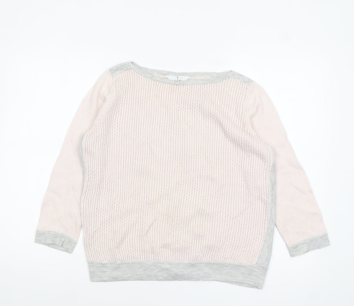 Jasper Conran Women’s Beige Knit Pullover Jumper Size 14