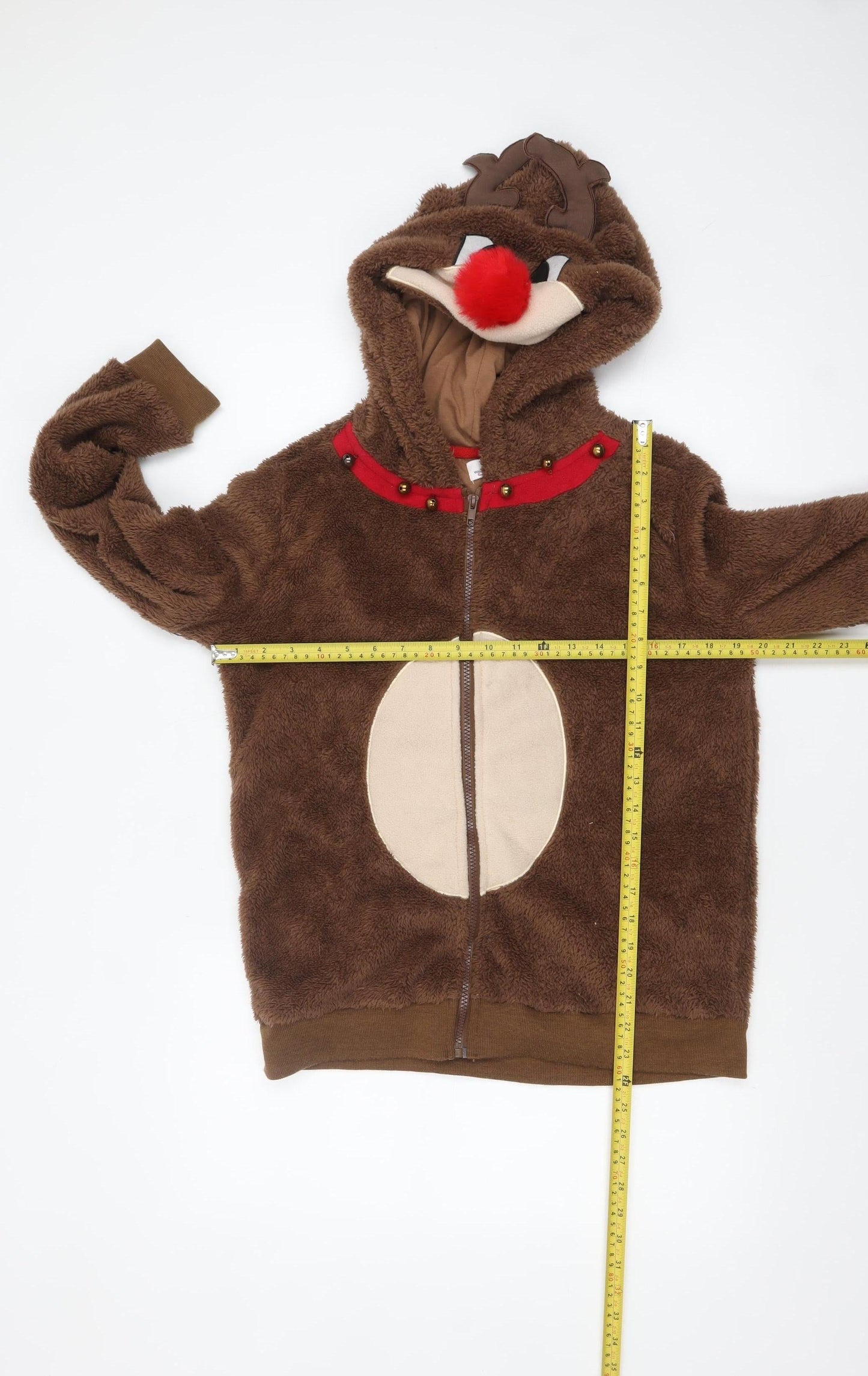 Womens UK Size 12 Want That Trend Brown Full Zip Hoodie