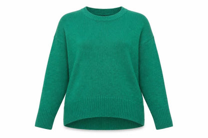 New Look Women’s Green Acrylic Knit Pullover Jumper Size M