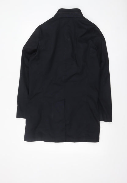 G2000 Men’s Black Mid-Length Stand Collar Cotton Blend Coat Size 36
