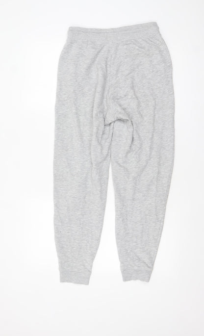 Marks and Spencer Womens Grey Cotton Jogger Trousers Size 8 Regular