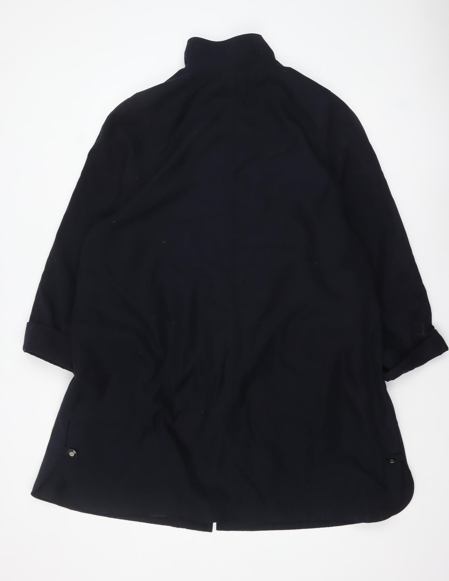 Elvi Women’s Black Size 14 Mid-Length Button Overcoat