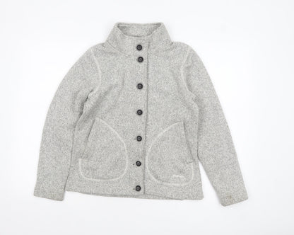 Rohan Women's Grey Fleece Button Jacket Size S Outdoor Casual
