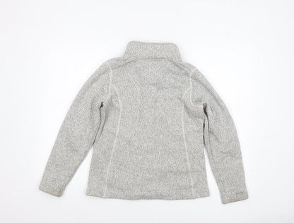 Rohan Women's Grey Fleece Button Jacket Size S Outdoor Casual