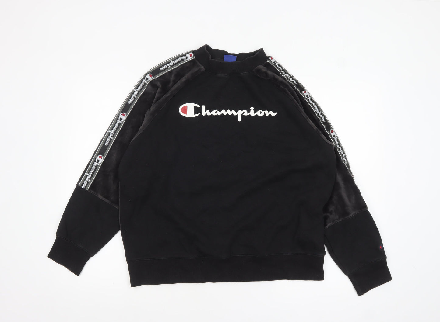 Womens UK Size XL Champion Black Pullover Sweatshirt