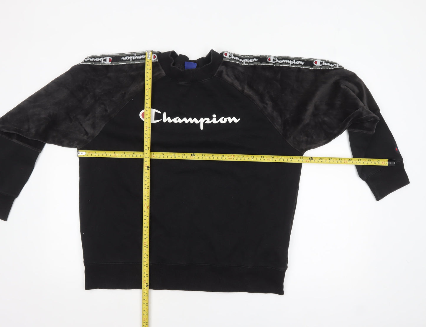 Womens UK Size XL Champion Black Pullover Sweatshirt