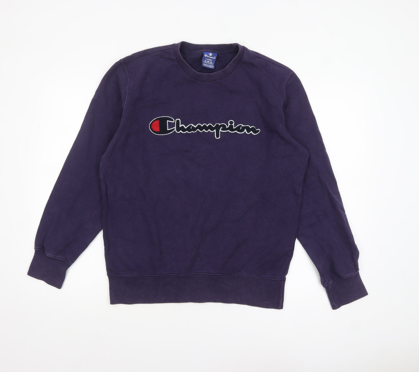 Mens UK Size L Champion Purple Pullover Sweatshirt