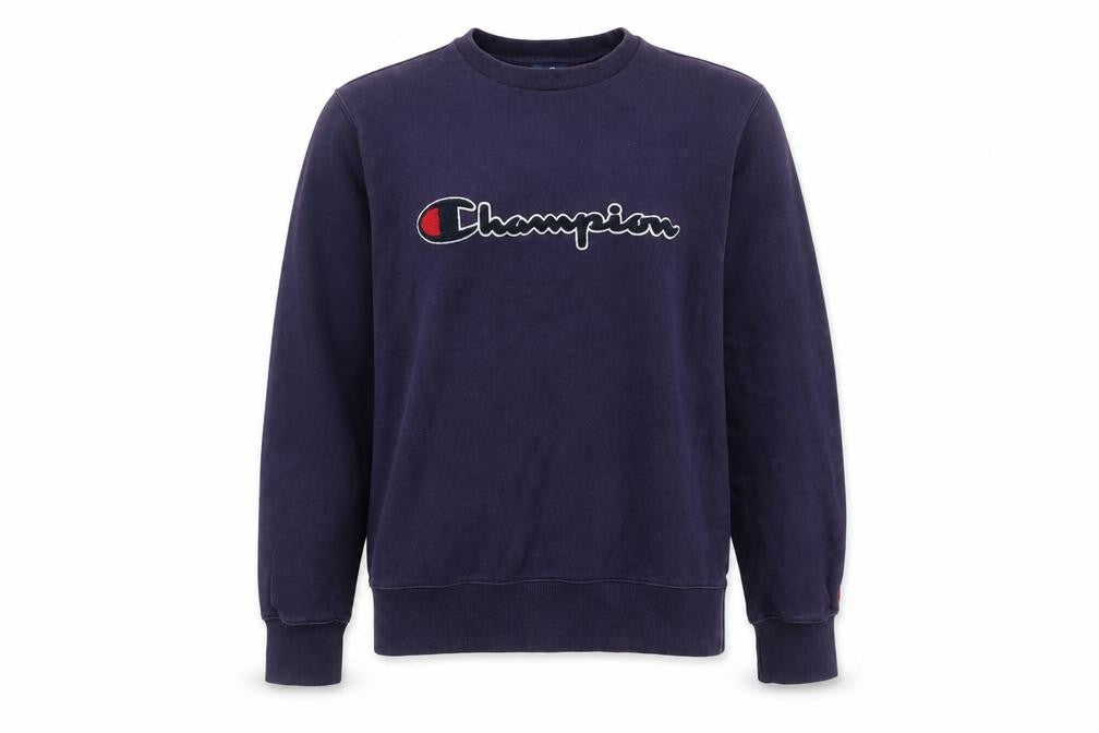 Mens UK Size L Champion Purple Pullover Sweatshirt