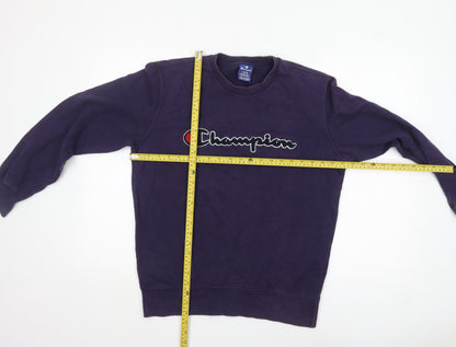 Mens UK Size L Champion Purple Pullover Sweatshirt