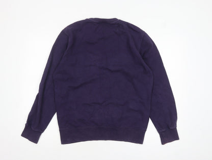 Mens UK Size L Champion Purple Pullover Sweatshirt